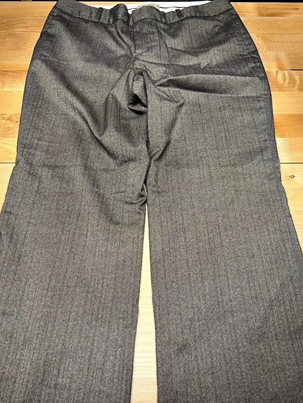 Banana Republic "Martin Fit" Gray/Brown Herringbone Trousers Size 14